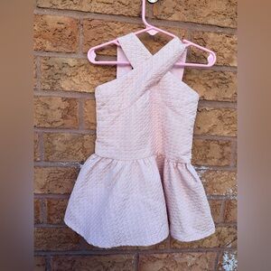 ▪️ 4/$25-‎ PL Kids Quilted Crisscross Blush Dress